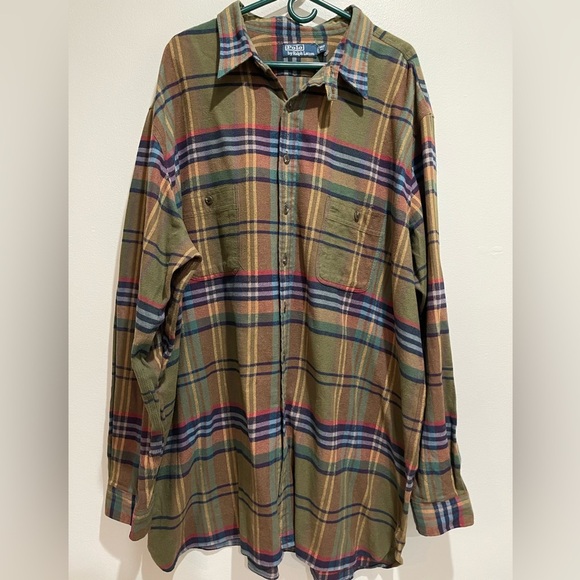 Polo Ralph Lauren Men’s Big and Tall Plaid Button Shirt - Picture 10 of 12